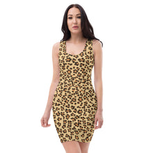 Load image into Gallery viewer, Cheetah Print Sublimation Cut & Sew Womens Dress