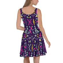 Load image into Gallery viewer, African Print Skater Womens Dress