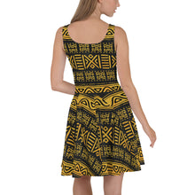Load image into Gallery viewer, African Print Skater Womens Dress