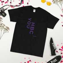 Load image into Gallery viewer, HBCU Short Sleeve Women's T-Shirt (purple letters)