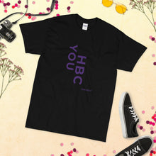 Load image into Gallery viewer, HBCU Short Sleeve Women's T-Shirt (purple letters)