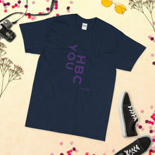 Load image into Gallery viewer, HBCU Short Sleeve Women's T-Shirt (purple letters)