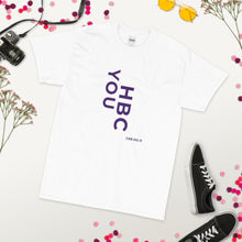 Load image into Gallery viewer, HBCU Short Sleeve Women's T-Shirt (purple letters)