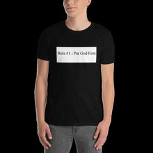 Load image into Gallery viewer, Short-Sleeve Unisex "God 1st" T-Shirt