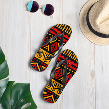 Load image into Gallery viewer, African Pattern unisex Flip Flops