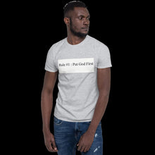 Load image into Gallery viewer, Short-Sleeve Unisex "God 1st" T-Shirt