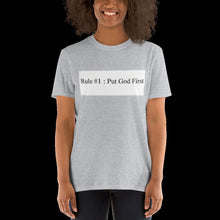 Load image into Gallery viewer, Short-Sleeve Unisex "God 1st" T-Shirt
