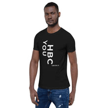 Load image into Gallery viewer, HBCU Short-Sleeve Mens T-Shirt (white letters)