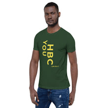 Load image into Gallery viewer, HBCU Short-Sleeve Mens T-Shirt (Gold Letters)