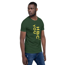 Load image into Gallery viewer, HBCU Short-Sleeve Mens T-Shirt (Gold Letters)