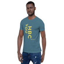 Load image into Gallery viewer, HBCU Short-Sleeve Mens T-Shirt (Gold Letters)