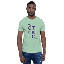 Load image into Gallery viewer, HBCU Short-Sleeve Mens T-Shirt (purple letters)