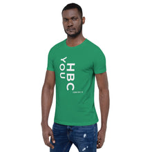 Load image into Gallery viewer, HBCU Short-Sleeve Mens T-Shirt (white letters)