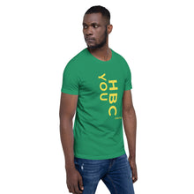 Load image into Gallery viewer, HBCU Short-Sleeve Mens T-Shirt (Gold Letters)