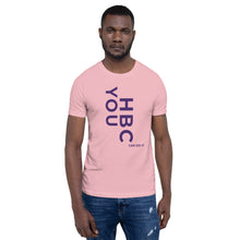 Load image into Gallery viewer, HBCU Short-Sleeve Mens T-Shirt (purple letters)