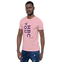 Load image into Gallery viewer, HBCU Short-Sleeve Mens T-Shirt (purple letters)