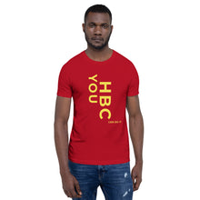 Load image into Gallery viewer, HBCU Short-Sleeve Mens T-Shirt (Gold Letters)