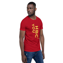 Load image into Gallery viewer, HBCU Short-Sleeve Mens T-Shirt (Gold Letters)