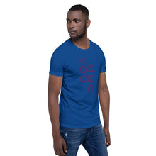 Load image into Gallery viewer, HBCU Short-Sleeve Mens T-Shirt (purple letters)