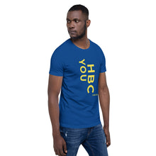 Load image into Gallery viewer, HBCU Short-Sleeve Mens T-Shirt (Gold Letters)