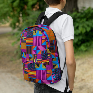 African Print Backpack