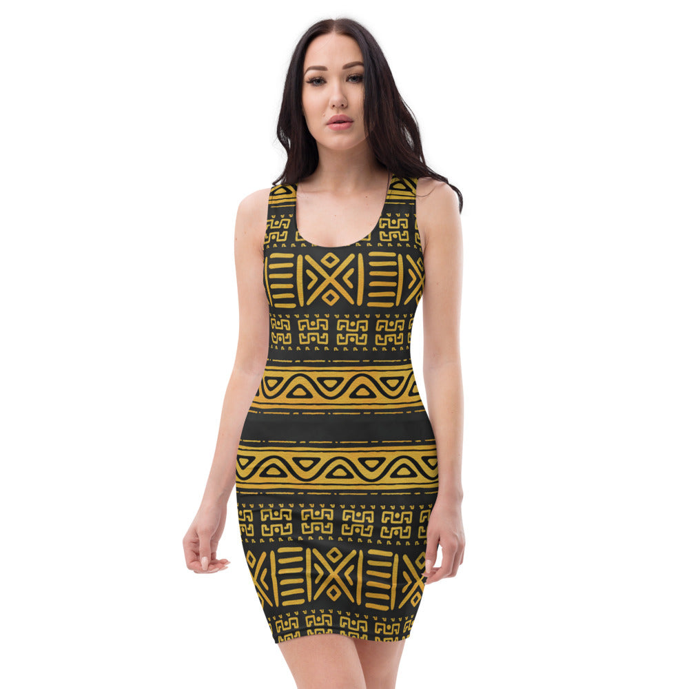 African Print Sublimation Cut & Sew Dress