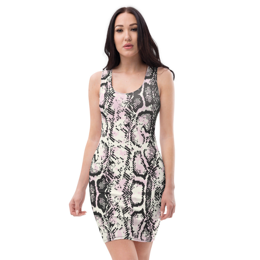 Snake Skin Sublimation Cut & Sew Womens Dress