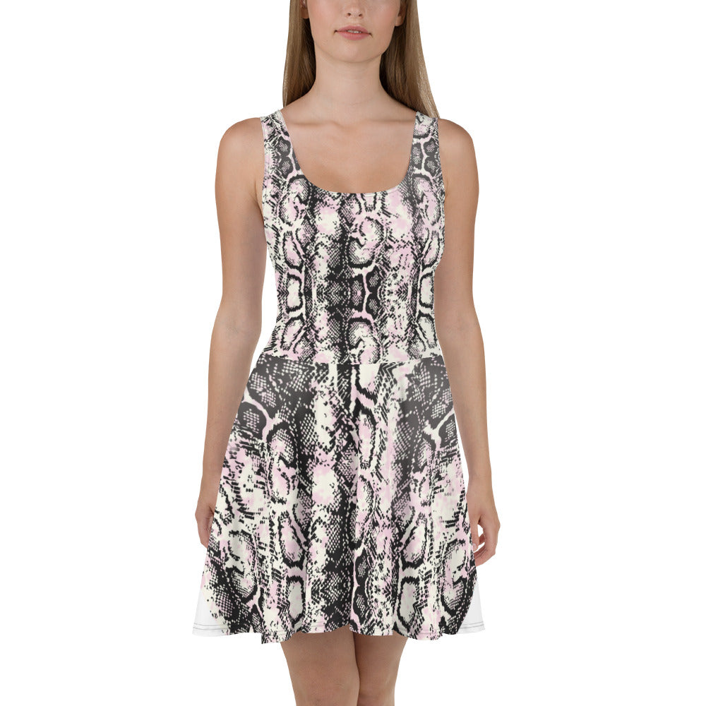 Snake Skin Skater Womens Dress