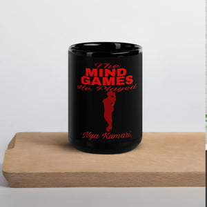 The Mind Games He Played-Black Glossy Mug