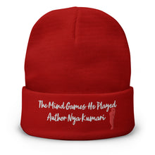 Load image into Gallery viewer, Unisex Embroidered The Mind Games He Played Beanie
