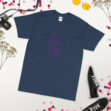 Load image into Gallery viewer, HBCU Short Sleeve Women&#39;s T-Shirt (purple letters)
