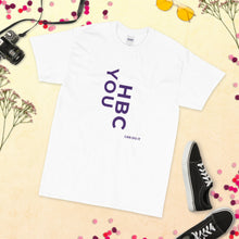 Load image into Gallery viewer, HBCU Short Sleeve Women&#39;s T-Shirt (purple letters)
