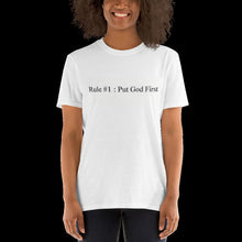 Load image into Gallery viewer, Short-Sleeve Unisex &quot;God 1st&quot; T-Shirt

