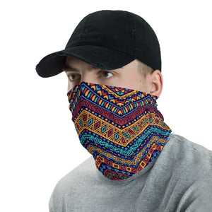 Tribal print Neck Gaiter or Face Mask