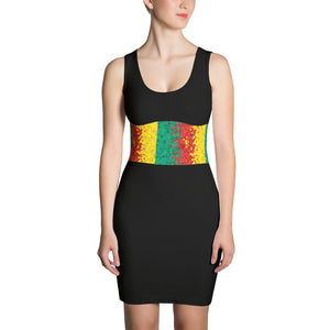 African strip Dress