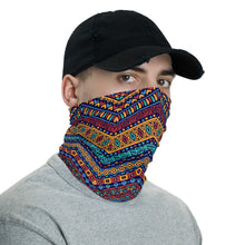 Load image into Gallery viewer, Tribal print Neck Gaiter or Face Mask
