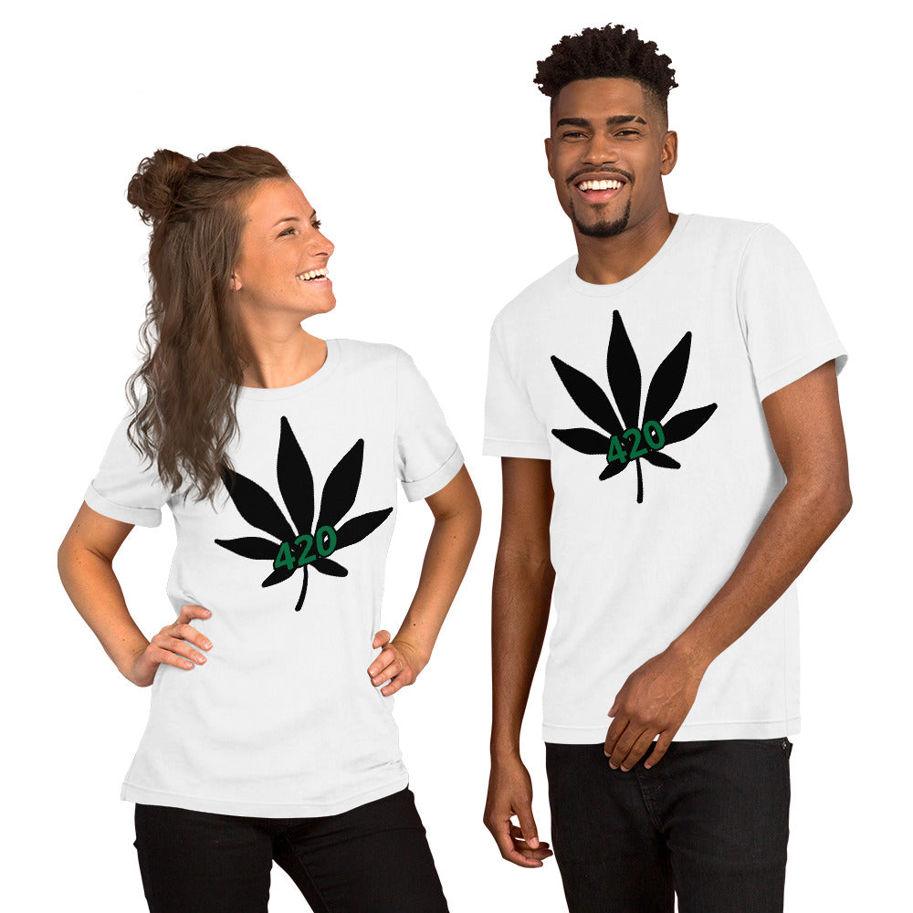 [420 BIG LEAF] Short-Sleeve Unisex T-Shirt