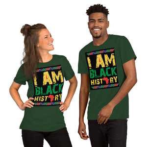 [I AM BLACK HISTORY] Short-Sleeve Unisex T-Shirt