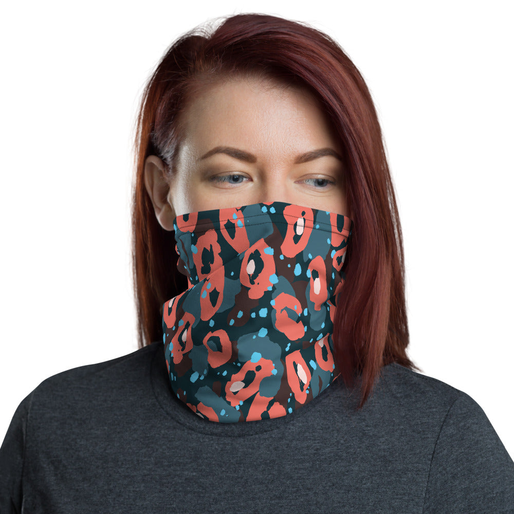 Exotic Leopard neck gaiter or face mask