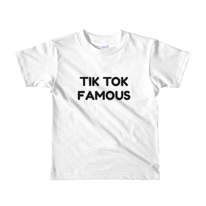 {TIK TOK FAMOUS} Short sleeve kids (2T-6)  t-shirt