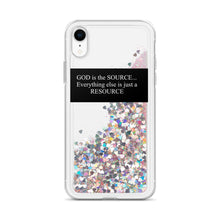 Load image into Gallery viewer, [God is the source] Liquid Glitter (IPhone) Phone Case
