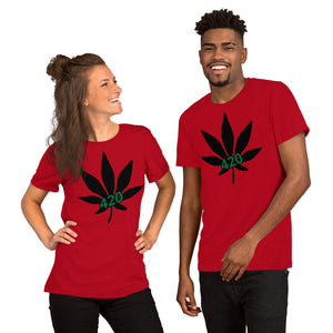 [420 BIG LEAF] Short-Sleeve Unisex T-Shirt