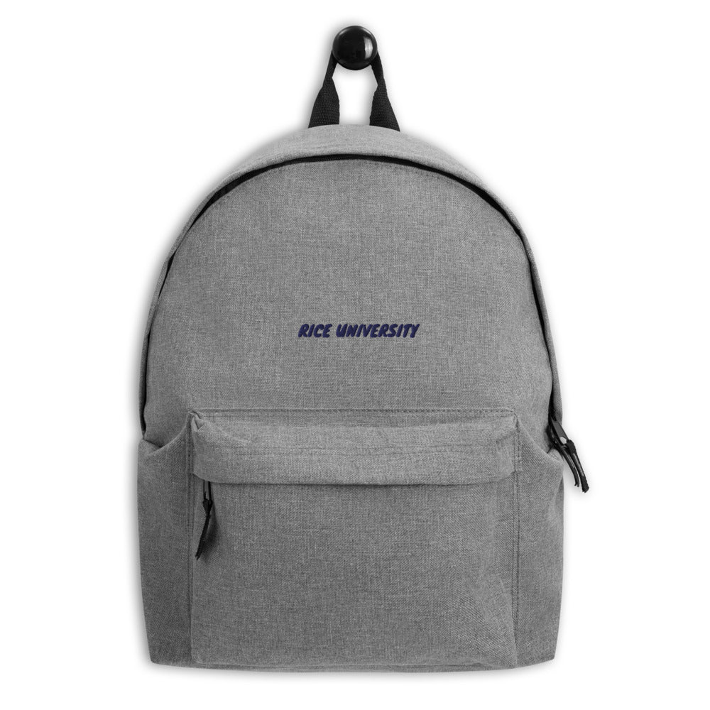 [RICE UNIVERSITY] Embroidered Backpack