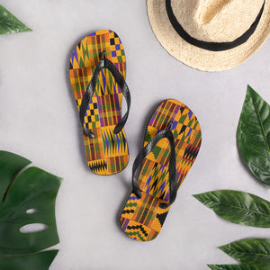 African pattern Unisex Flip Flops