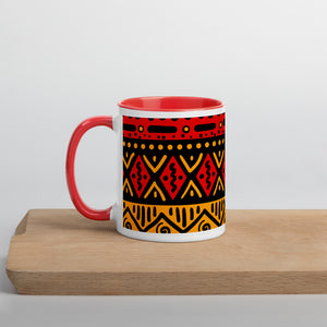 African print Coffee/Tea Mug with Color Inside