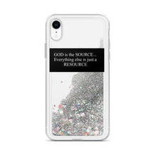 Load image into Gallery viewer, [God is the source] Liquid Glitter (IPhone) Phone Case
