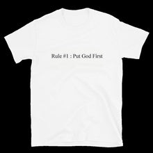Load image into Gallery viewer, Short-Sleeve Unisex &quot;God 1st&quot; T-Shirt
