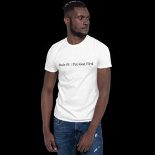 Load image into Gallery viewer, Short-Sleeve Unisex &quot;God 1st&quot; T-Shirt
