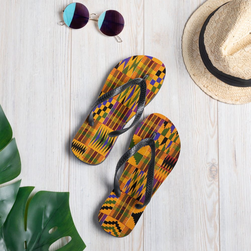 African pattern Unisex Flip Flops