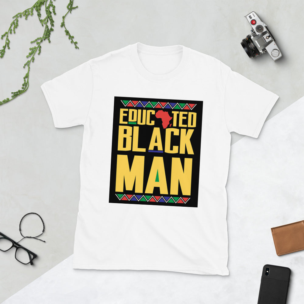 [EDUCATED BLACK MAN} Short-Sleeve MENS T-Shirt